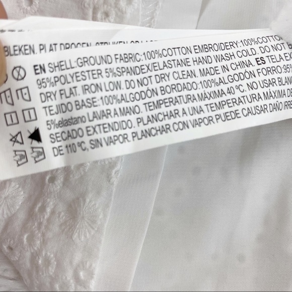 Forever 21 cold shoulder eyelet a-line dress white - Picture 6 of 8